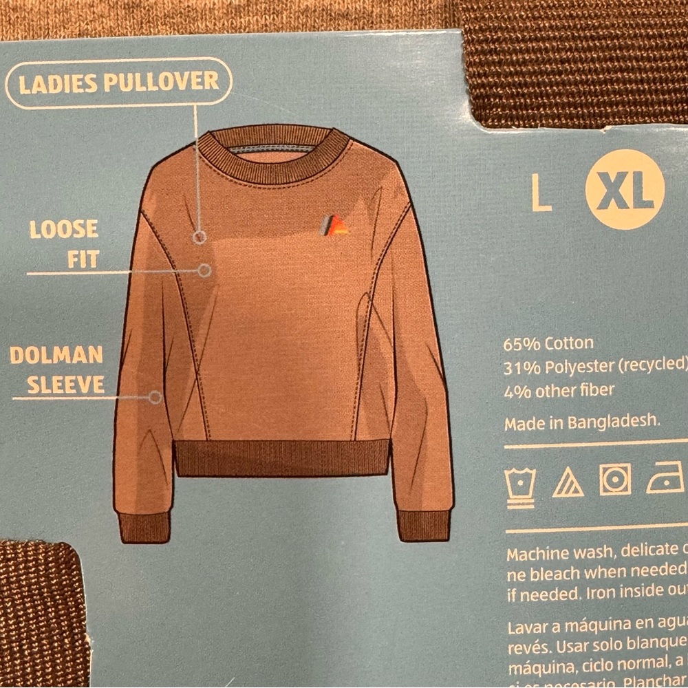 ALDI Gear 2024 Capsule Collection Ladies Pullover Sweatshirt NWT - Picture 4 of 7